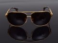 Слънчеви очила Chrome Hearts Buek Gold, снимка 4