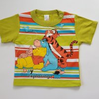 Тениска Мео Пух и Приятели - 2 цвята - 68,74 см, снимка 1 - Бебешки блузки - 10439779