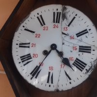 Старинен стенен механичен часовник, снимка 2 - Антикварни и старинни предмети - 22832489