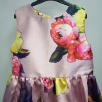 Нова детска рокля Божури, снимка 3 - Детски рокли и поли - 24461662