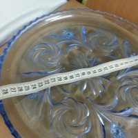 антикварна  чиния плато поднос цветно стъкло , снимка 9 - Антикварни и старинни предмети - 25586557