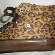 Кецове с вата в леопардов принт "Even&Odd"shoes, снимка 3 - Кецове - 17322625