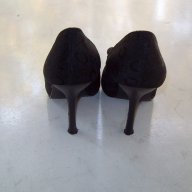Дамски черни обувки на ток, снимка 3 - Дамски обувки на ток - 15733765
