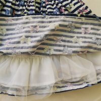 Кокетна рокличка на панделки за момиче 18-24м., 24-36м. 1-2-3г., снимка 2 - Бебешки рокли - 26009920