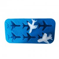 самолет самолетчета силиконов молд форма за бонбони шоколад гипс сапун калъп фондан тесто декор и др, снимка 1 - Форми - 23012222