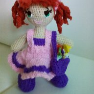 Кукла плетена играчка кукла Анита, снимка 1 - Кукли - 14736125