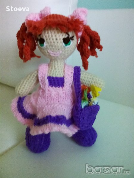 Кукла плетена играчка кукла Анита, снимка 1