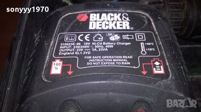 Black & decker-винтоверт/ударна бормашина-внос англия, снимка 6 - Винтоверти - 22744894