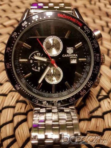 Мъжки часовник 3 Tag Hauer реплика, снимка 3 - Мъжки - 19529647
