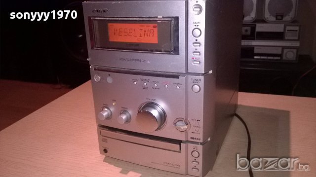Sony hi-fi micro-tuner/rds+cd+deck/revers+ampli/aux-внос швеицария, снимка 3 - Ресийвъри, усилватели, смесителни пултове - 13826610
