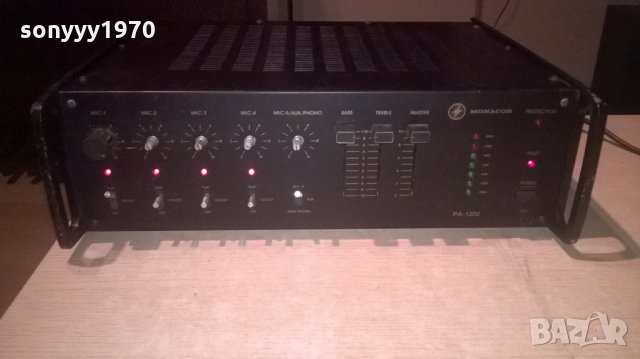 monacor pa-1202 profi power amplifier-mono-внос швеицария