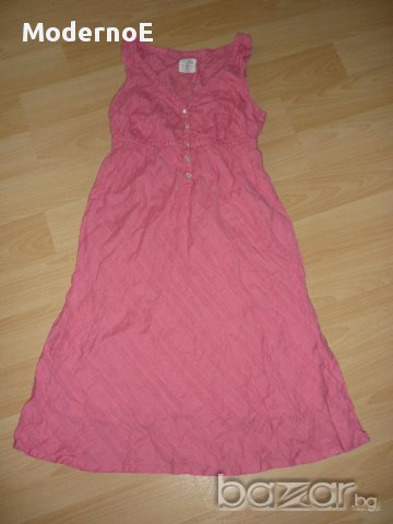 S/m H&M Прохладна нежна рокля в цвят диня, снимка 2 - Рокли - 14789276