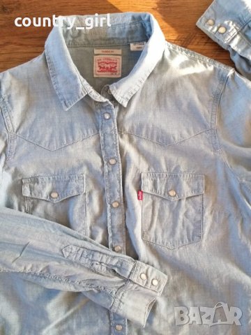 Levi's womens jeans shirt - страхотна дамска риза, снимка 8 - Ризи - 25547632