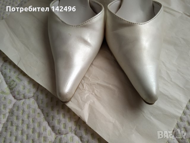 Сватбени обувки, снимка 4 - Дамски обувки на ток - 23122891
