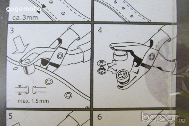 НОВ сарашки комплект Револверни клещи , пробивна замба, замба с въртящ барабан сарашки, снимка 6 - Клещи - 20468957