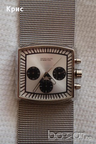 Нов! Ръчен часовник Бенетон UNITED COLORS OF BENЕTTON 7451902035 Хронограф Chronograph, снимка 4 - Мъжки - 12792525
