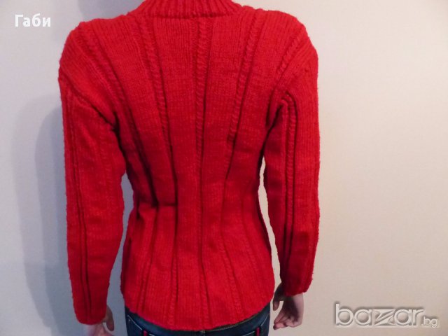 Ръчно плетена блуза, снимка 3 - Блузи с дълъг ръкав и пуловери - 15844687