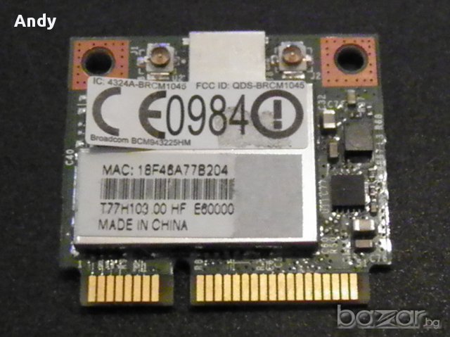  Wi-Fi мрежови карти 5 разл. модела : Wireless 802.11a/b/g на снимките 