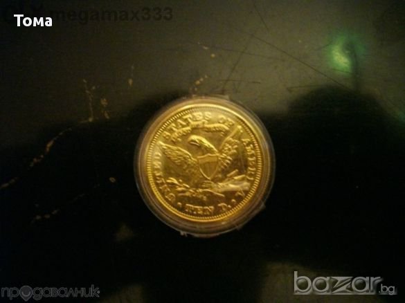  10 usa долара 1870год., снимка 2 - Нумизматика и бонистика - 13307233