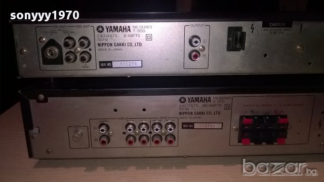 yamaha a-300+yamaha t-300-japan-внос швеицария, снимка 16 - Ресийвъри, усилватели, смесителни пултове - 12615172