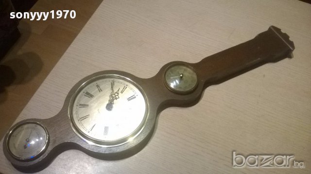 Ретро хидро/барометър/часовник-60/17см-внос швеицария, снимка 14 - Антикварни и старинни предмети - 15452306