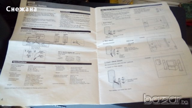 Музикална систма SONY SS- SW 1, снимка 4 - Ресийвъри, усилватели, смесителни пултове - 17847606
