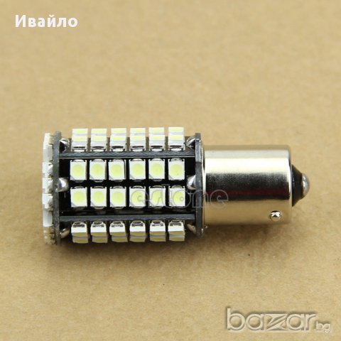 Диодни крушки за стопове с 80 диода /габарити, стоп светлини/ 80 Smd LED Bulb Lamp Light Ba15s P21w, снимка 3 - Аксесоари и консумативи - 8798929