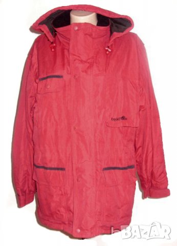 Equi Theme микрофибър зимно дамско яке червено с качулка размер M , снимка 1