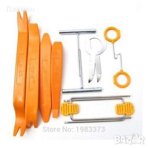 Ремонтен комплект инструменти за разглобяване и демонтаж на интериор, кола, 12 части, снимка 9 - Аксесоари и консумативи - 21611202