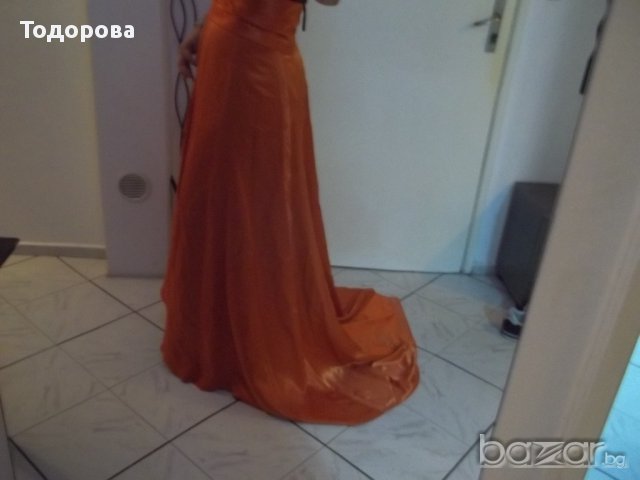 Официална дълга дамска дълга рокля бюстие със шлейф №  Л, снимка 12 - Рокли - 14572109