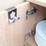 624 Метална двойна закачалка за врата на кухненски шкаф, снимка 3