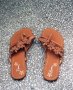 Дамски летни чехли, кафяв цвят, снимка 1