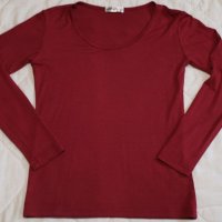 Нова блуза цвят бордо, снимка 2 - Блузи с дълъг ръкав и пуловери - 19887382