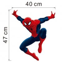 Скачащ спайдърмен Spiderman стикер постер лепенка за стена детска стая самозалепващ, снимка 2 - Други - 22276539