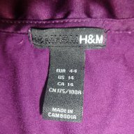 Лилава рокля със сатенен колан марка H&M, снимка 2 - Рокли - 14947385