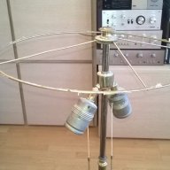 Масивна ретро лампа за две крушки-месинг 80х35см-внос швеицария, снимка 5 - Антикварни и старинни предмети - 17796479