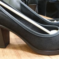 №37 Ест Кожа с Велур Обувки Български Ток, снимка 6 - Дамски обувки на ток - 16654001