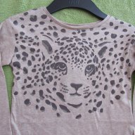 Блуза за момиче Н&М с ефектен тигров принт размер 98/104, нова , снимка 3 - Детски Блузи и туники - 17450208