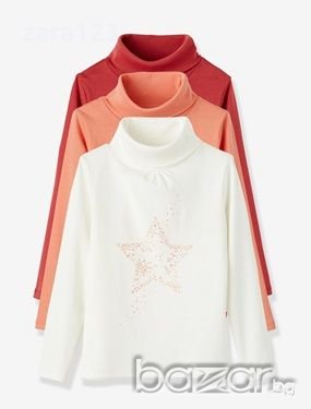 3 нови поло блузи Vertbaudet, 7-8г/126см, снимка 1