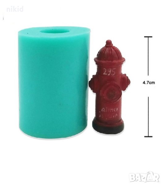 3D Пожарен Кран Хидрант Пес Патрул силиконов молд форма калъп декор торта гипс сапун фондан шоколад , снимка 1