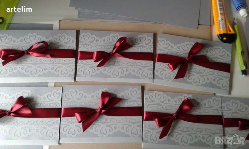 Ръчно изработени пликове,покани,картички, снимка 1