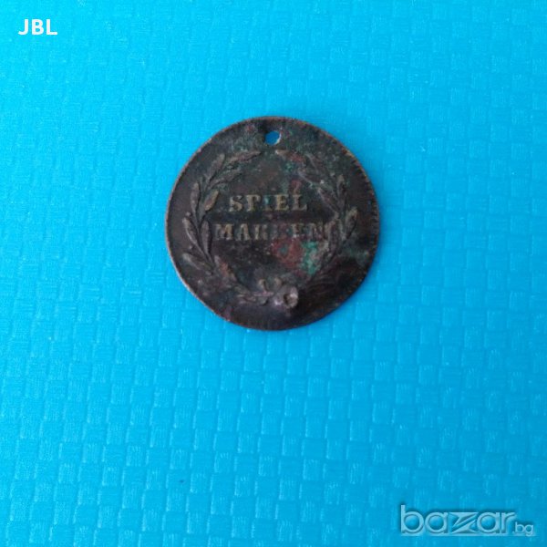 стар немски жетон spiel marken, снимка 1