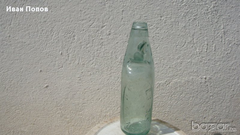 стари стъклени содени шишета-2бр,, снимка 1