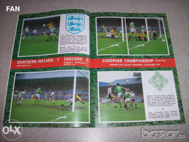 Официална програма от мача Англия - България от 22 ноември 1979 г. , снимка 6 - Други ценни предмети - 11438880
