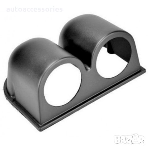 3000049001 Конзола-стойка за монтаж на таблото за 2 измервателни уреда 52мм-902B-263 черна,912B, снимка 1