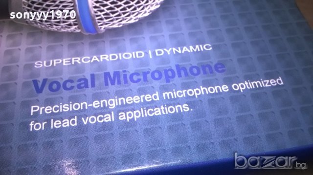 shure-profi microphone-нов в кутия с кабел и жак, снимка 4 - Ресийвъри, усилватели, смесителни пултове - 20300515