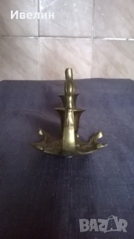 ретро свещник от месинг, снимка 3 - Антикварни и старинни предмети - 23438870