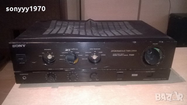 sony ta-f220 stereo amplifier-за ремонт/части-внос швеицария