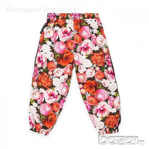 Baby K флорален дизайнерски летен панталон 5-6 години, снимка 2 - Детски панталони и дънки - 17973597