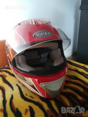 Мото каска Viper, размер XL 61-62 см, снимка 7 - Аксесоари и консумативи - 24090916